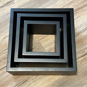 Umbra Black Nested Wall Shelves